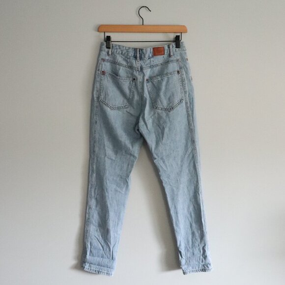 BDG Women's Sz 25 Blue Light Wash Mom High-Rise Skinny 5-Pocket Jeans - Picture 2 of 14
